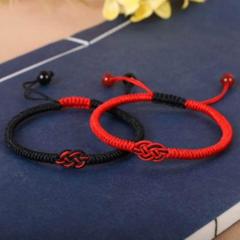 Bracelet de couple tressé de style tibétain
