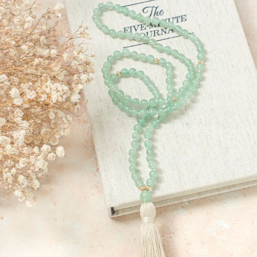 Bracelet à pampille avec perles d'aventurine