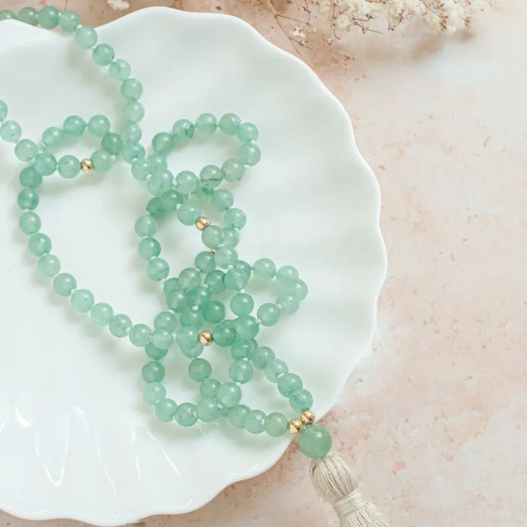 Bracelet à pampille avec perles d'aventurine