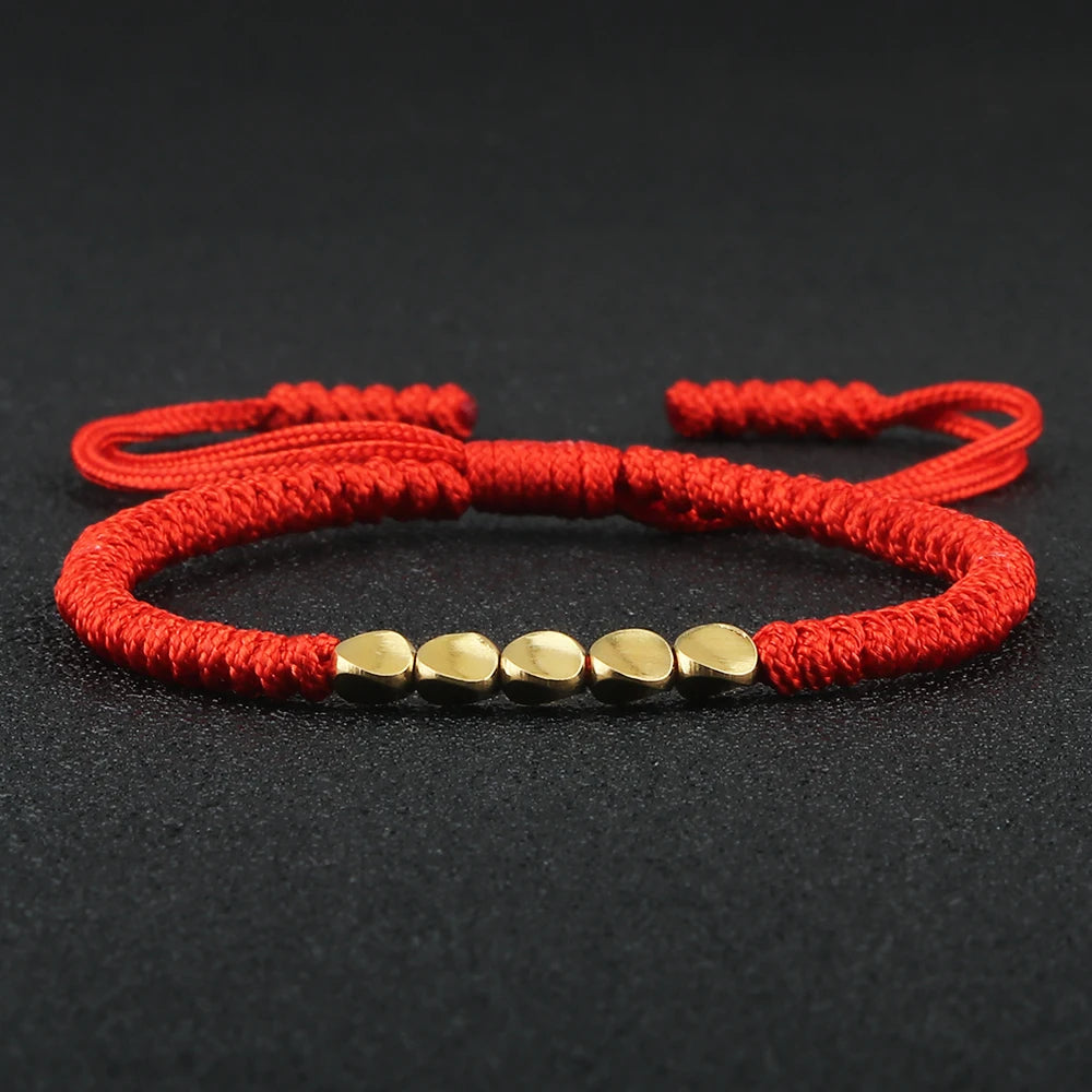 Bracelet ajustable tressé à la main