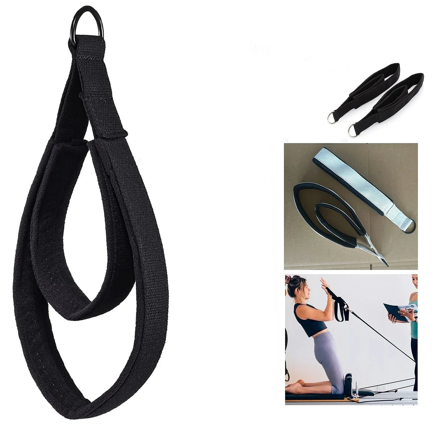 Sangle élastique noire pour yoga