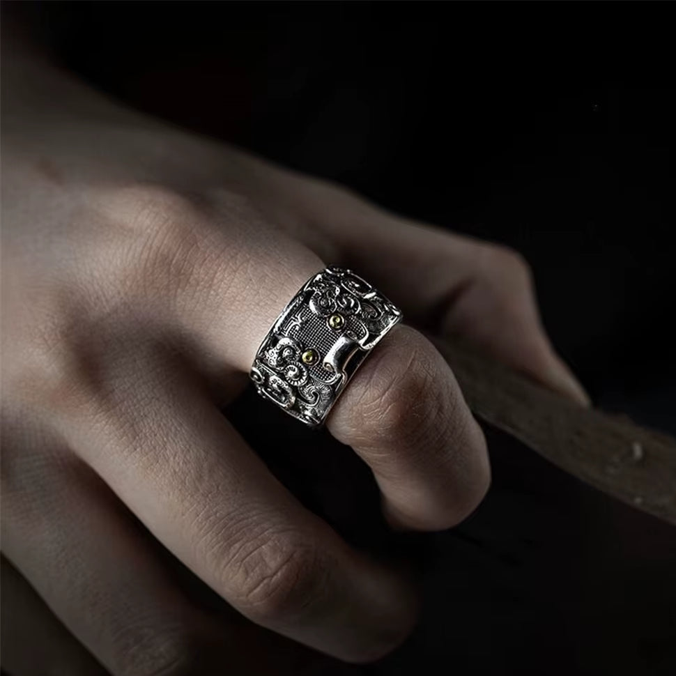 Bague Pixiu Ouverte et Vintage