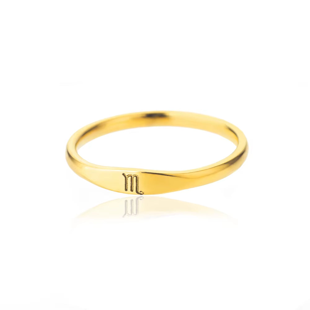 Bague Signe Astrologique - Acier Inoxydable
