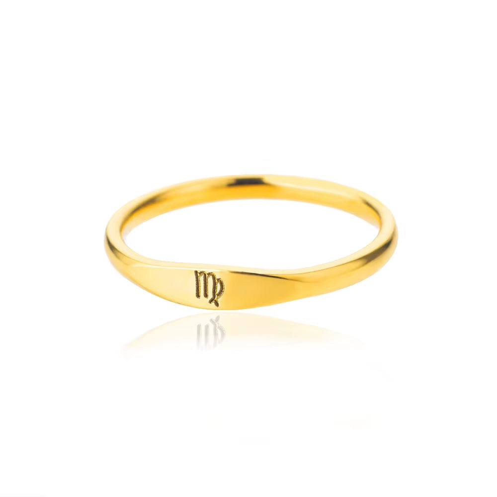 Bague Signe Astrologique - Acier Inoxydable