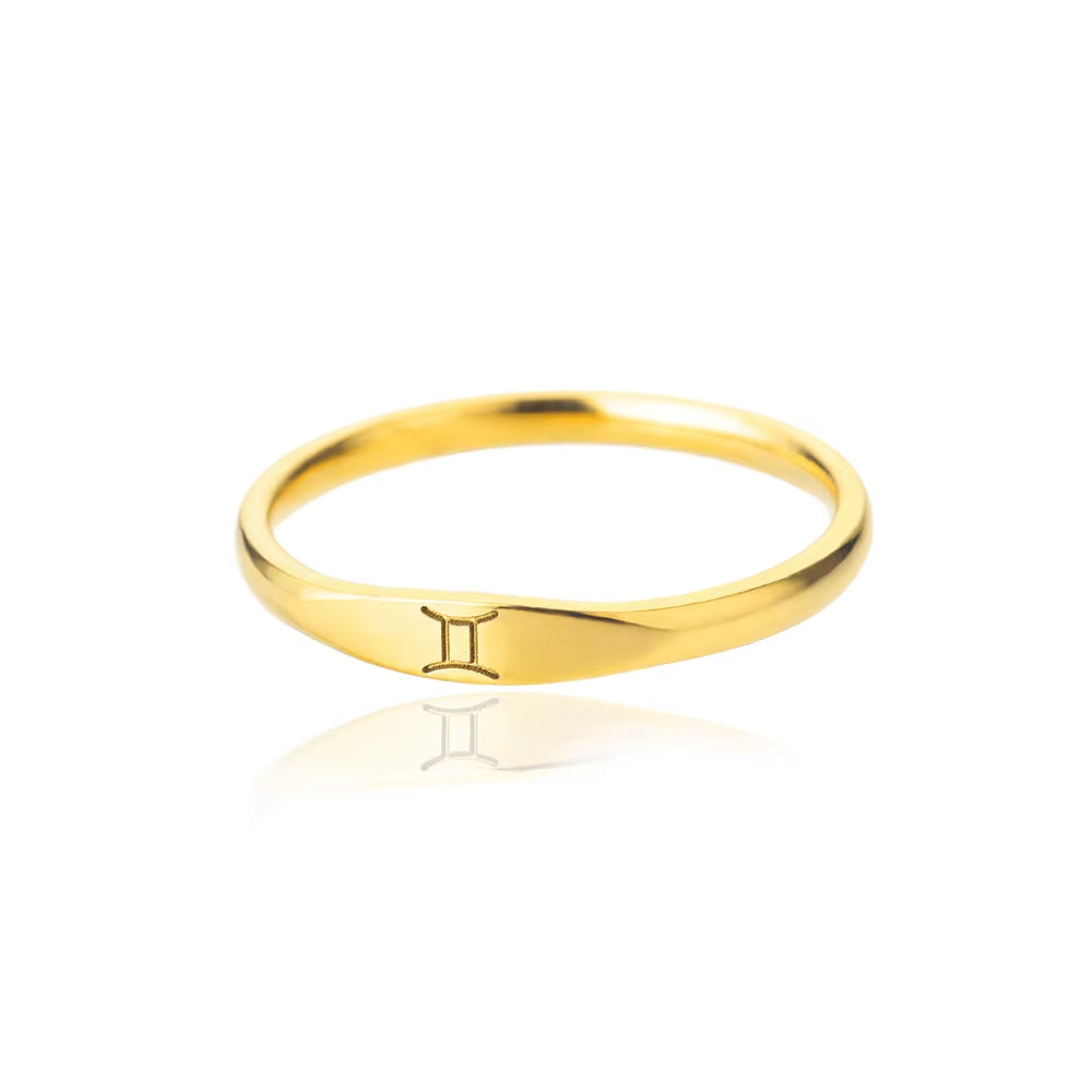 Bague Signe Astrologique - Acier Inoxydable