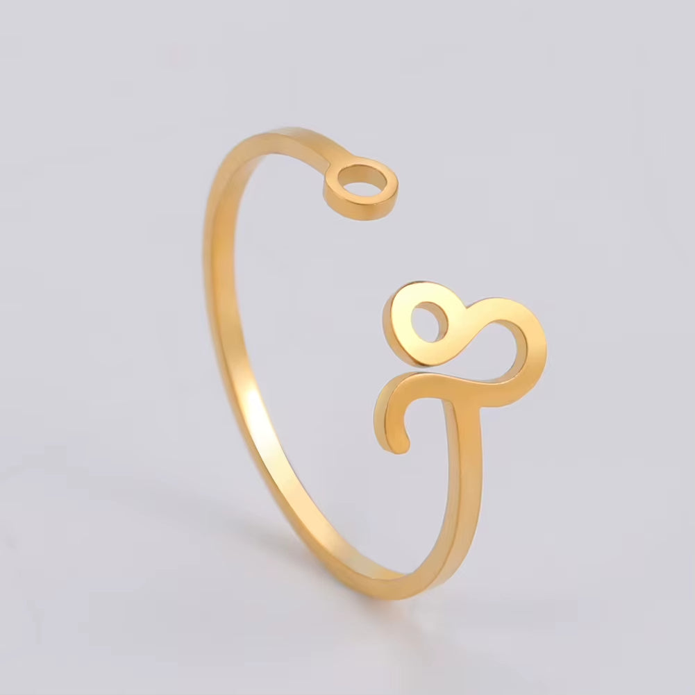 Bague Signe Astrologique Fine et Dorée