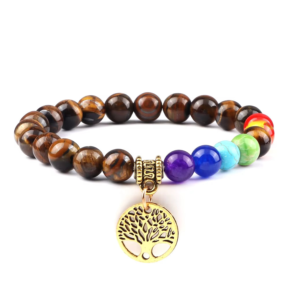 Bracelet Arbre de Vie 7 Chakras