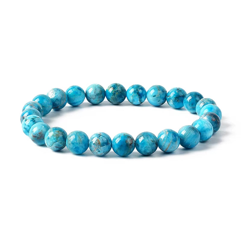 Bracelet pour Maigrir en Apatite sur fond blanc