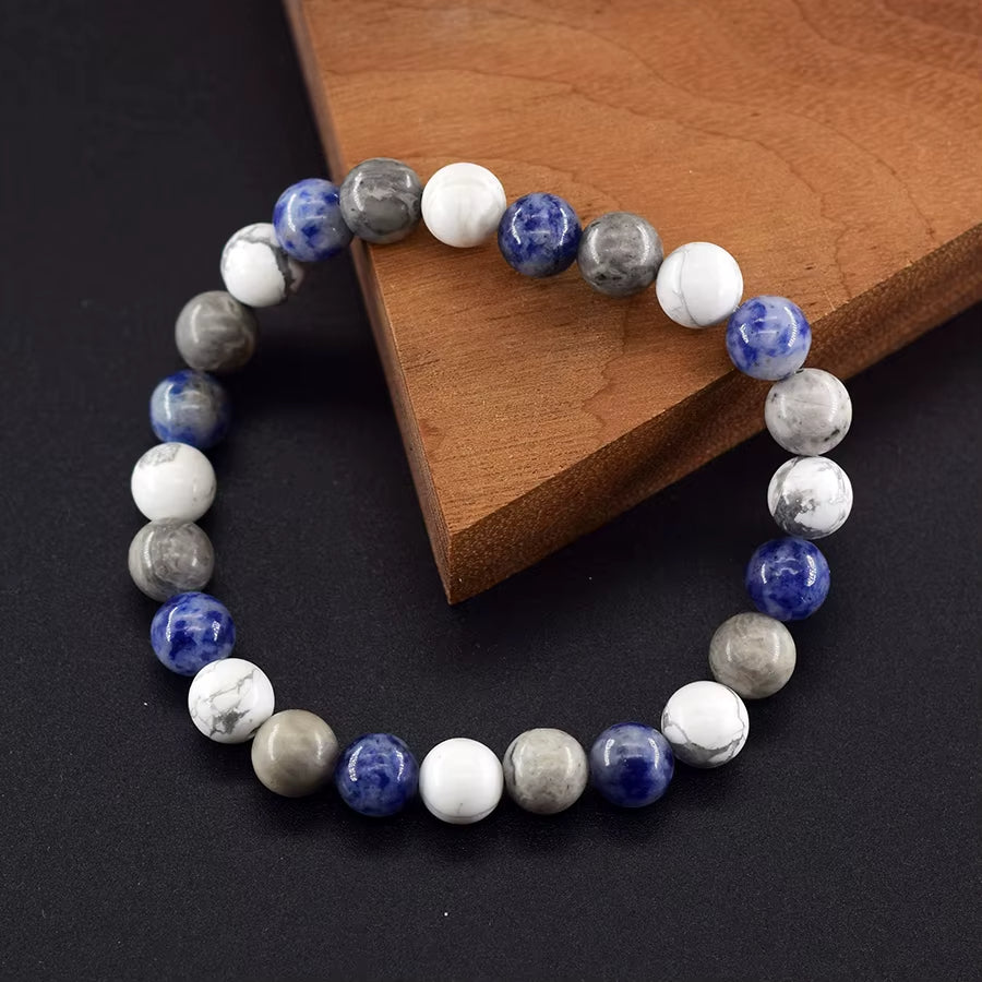 Bracelet pour Maigrir en Howlite et Sodalite