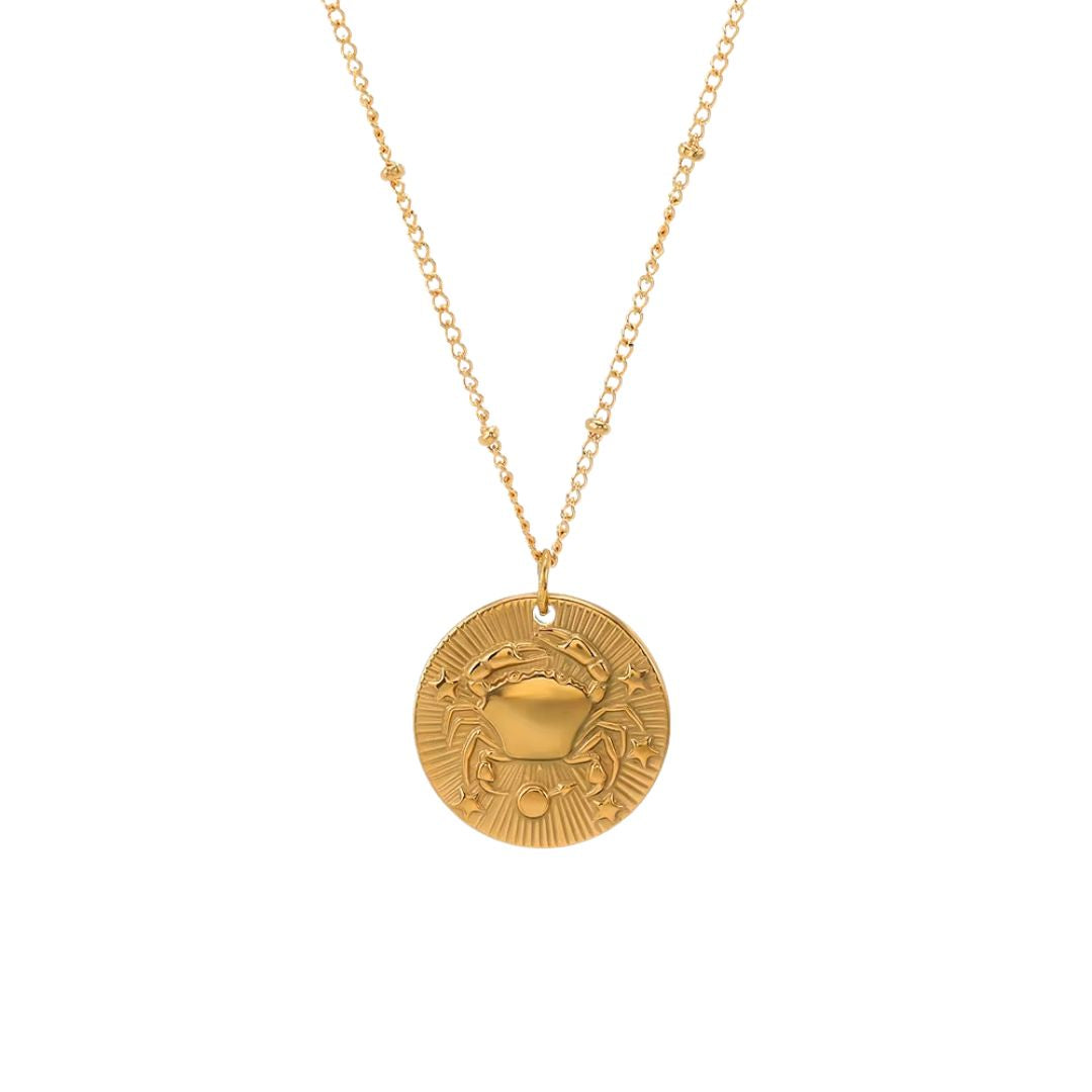 Collier Signe Astrologique avec Pendentif Rond