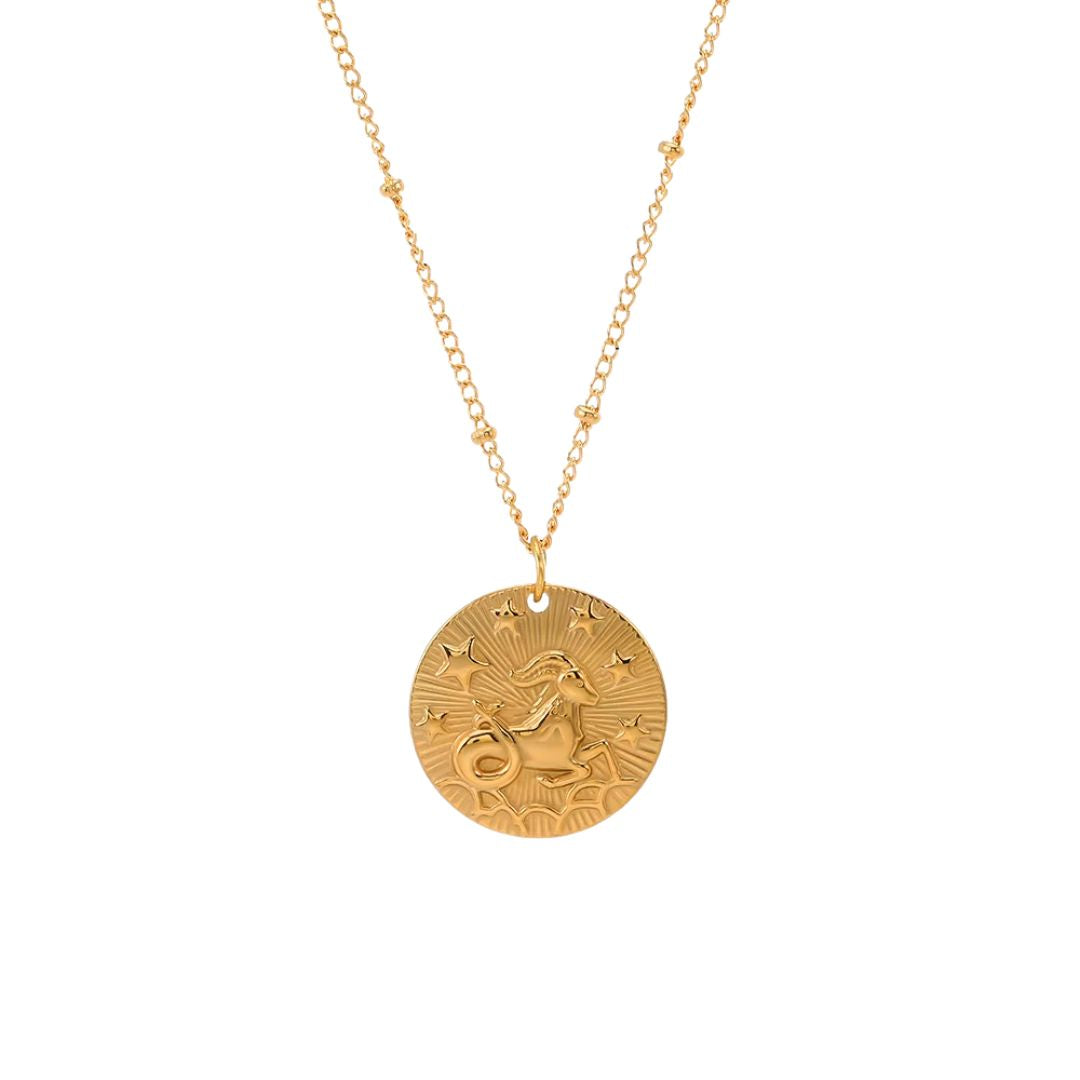 Collier Signe Astrologique avec Pendentif Rond