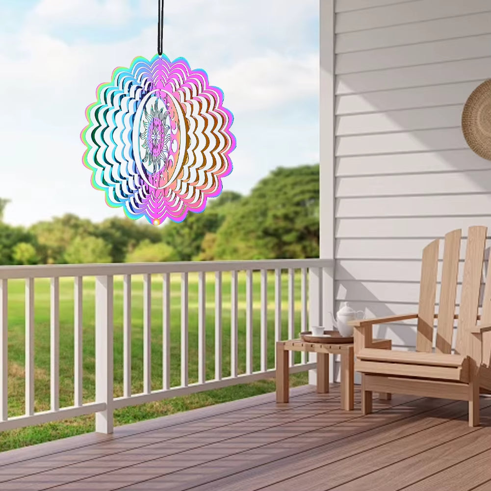 Carillon Capteur Solaire avec Dégradé Multicolore