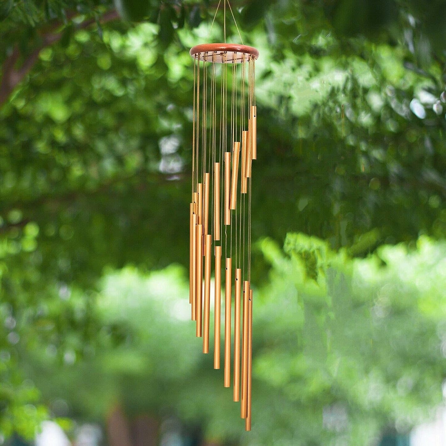 Carillon à dix-huit tubes en bois massif et aluminium