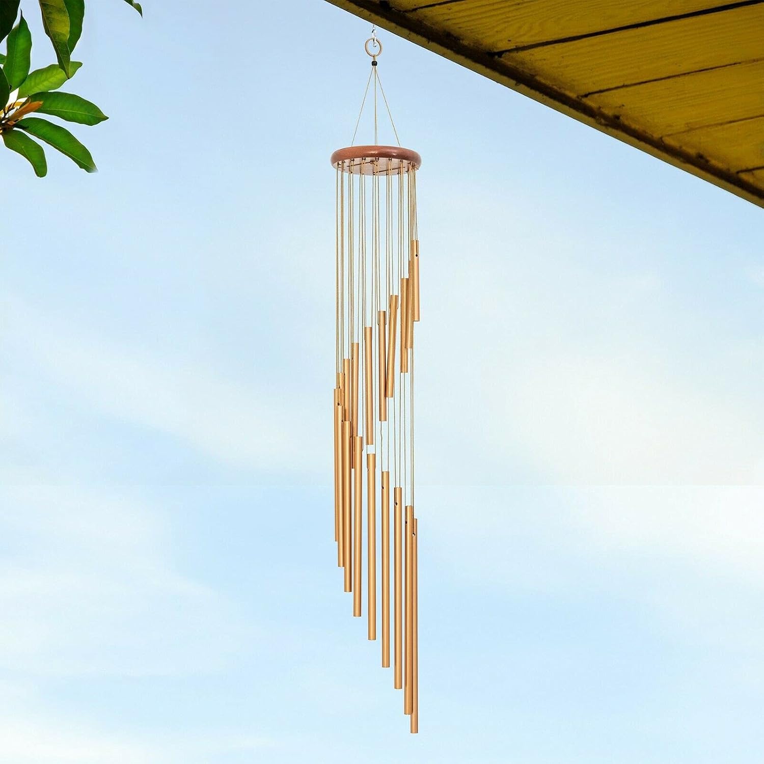 Carillon à dix-huit tubes en bois massif et aluminium