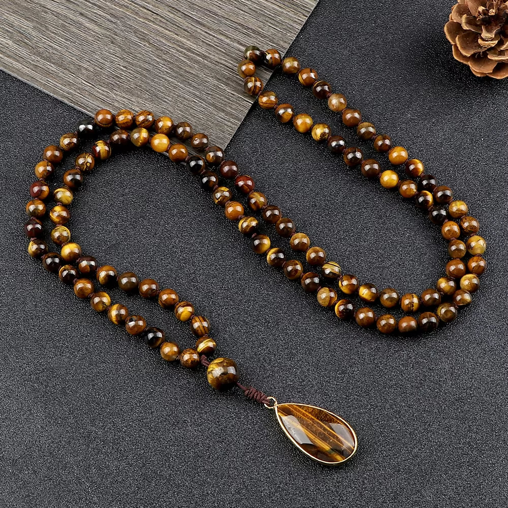 Collier pour Homme - Oeil de Tigre