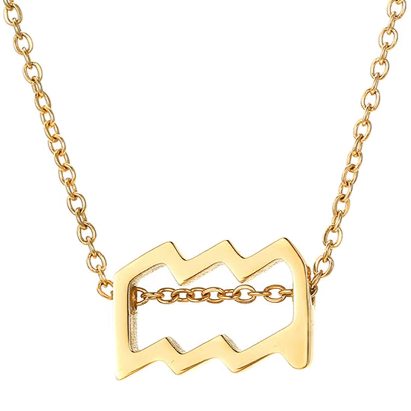 Collier Signe Astrologique Doré et Moderne