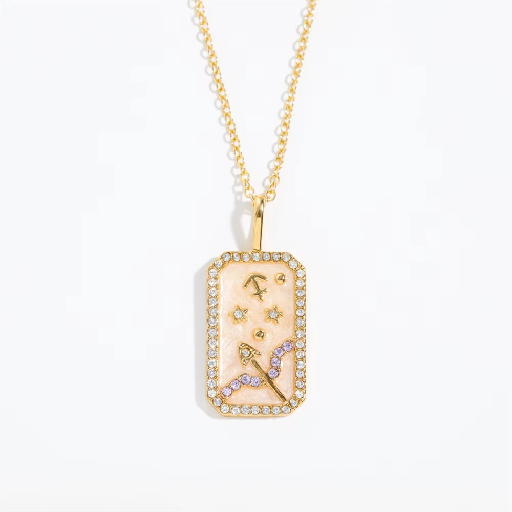 Collier Signe Astrologique - Moderne à Strass