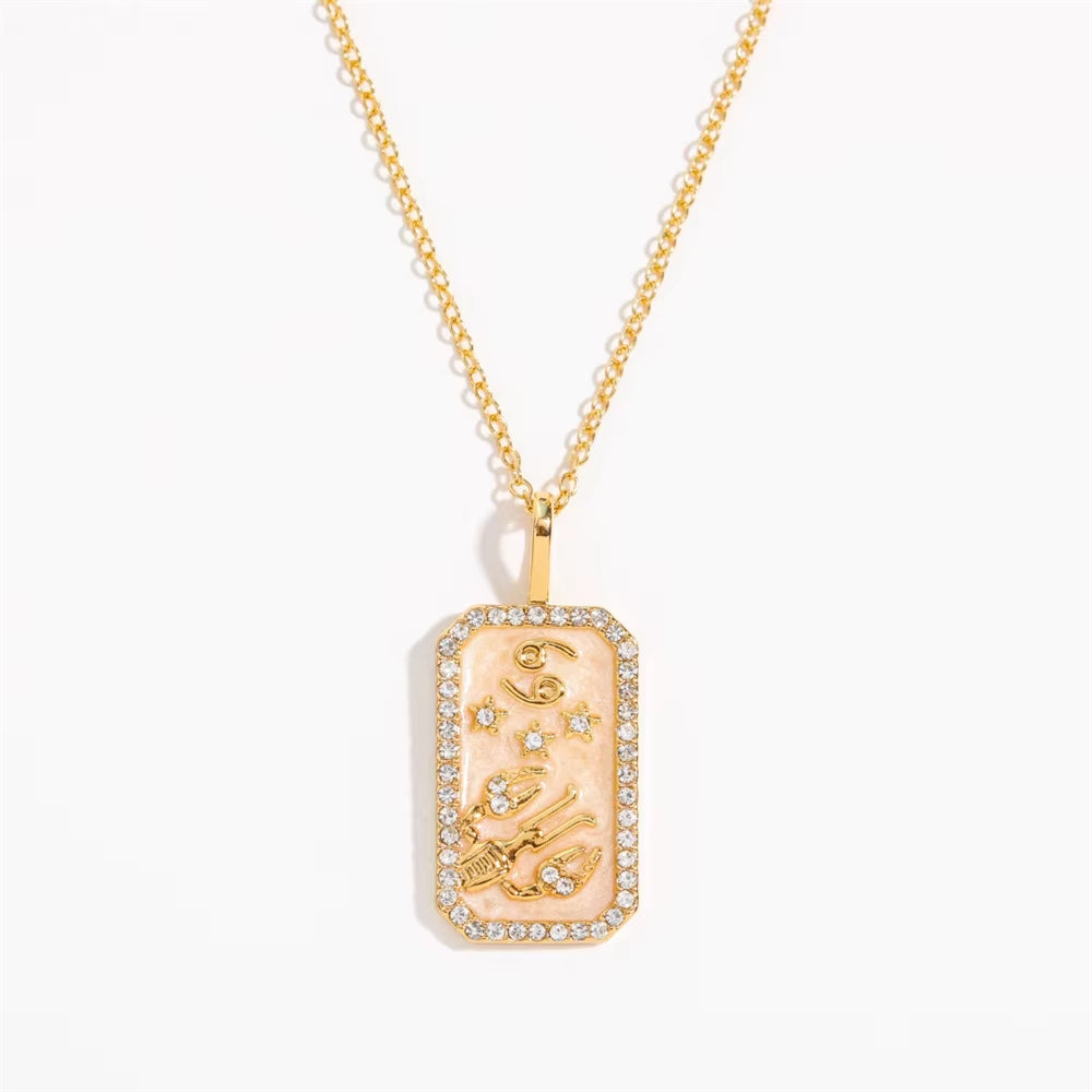 Collier Signe Astrologique - Moderne à Strass