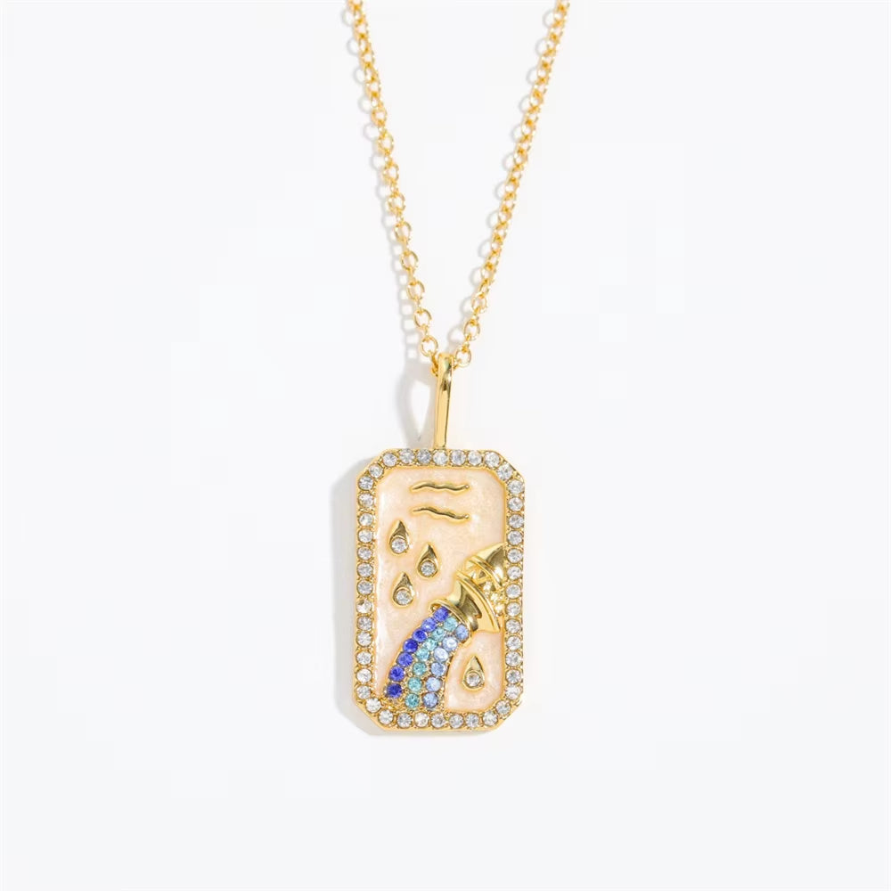 Collier Signe Astrologique - Moderne à Strass