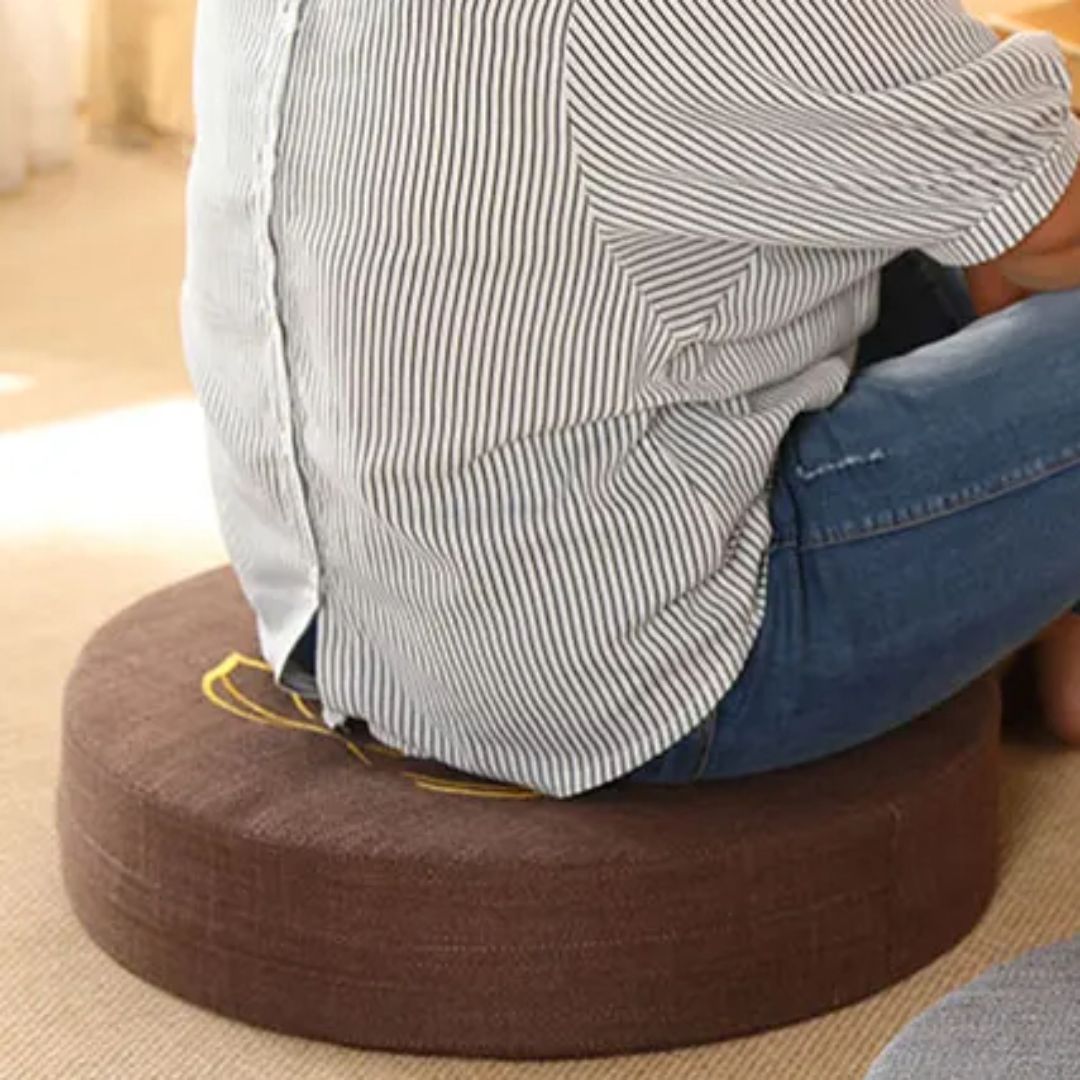 Coussin de Méditation Imprimé Fleur de Lotus