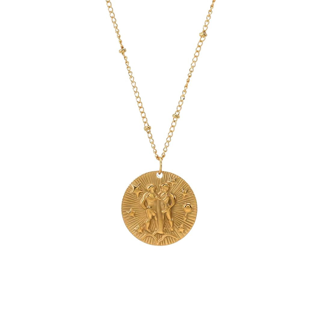 Collier Signe Astrologique avec Pendentif Rond