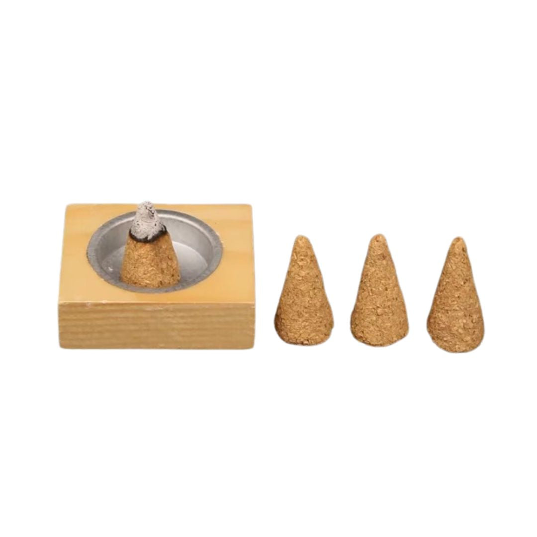 Kit d’Encens Aromathérapie sur fond blanc