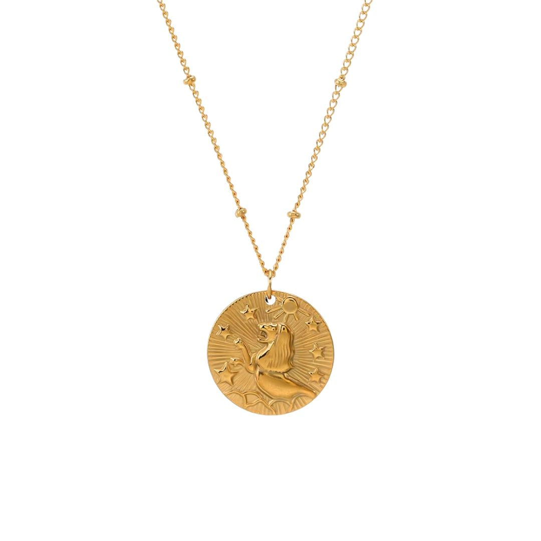 Collier Signe Astrologique avec Pendentif Rond