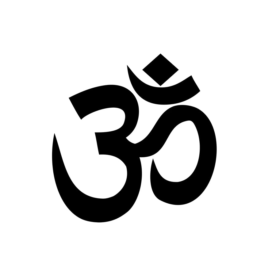 Lot de 5 Stickers Muraux Om – Modernes et Énergisants sur fond blanc