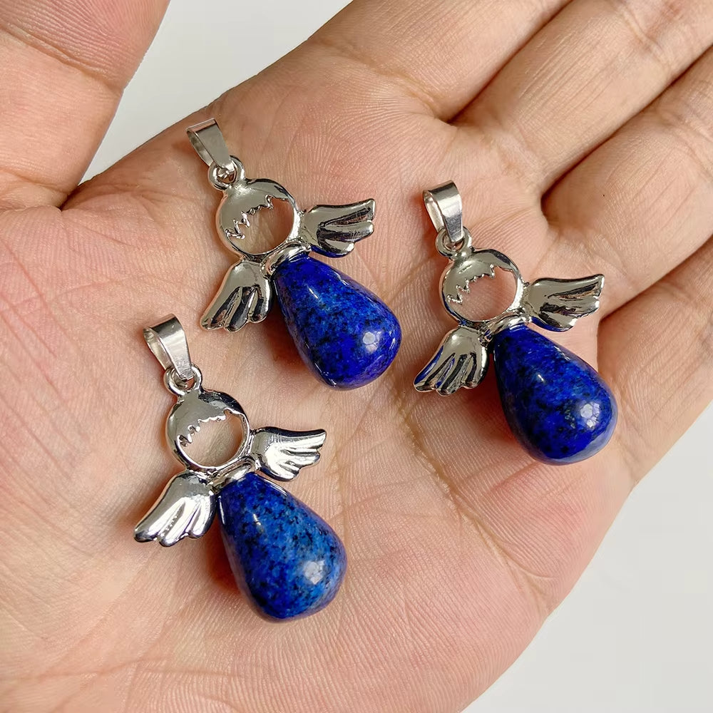 Pendentif Ange Protecteur en Pierre Naturelle