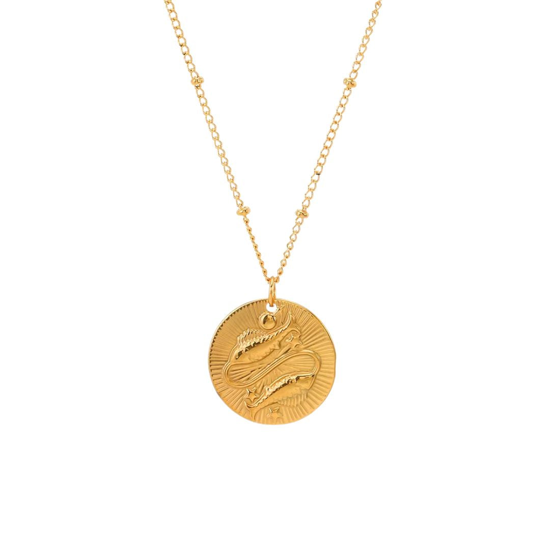 Collier Signe Astrologique avec Pendentif Rond