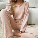 Pyjama 2 Pièces Femme Imprimé Carreaux – Manches Longues – Boutonnage Devant – Confort Polyester – Taille S-XXL - 2