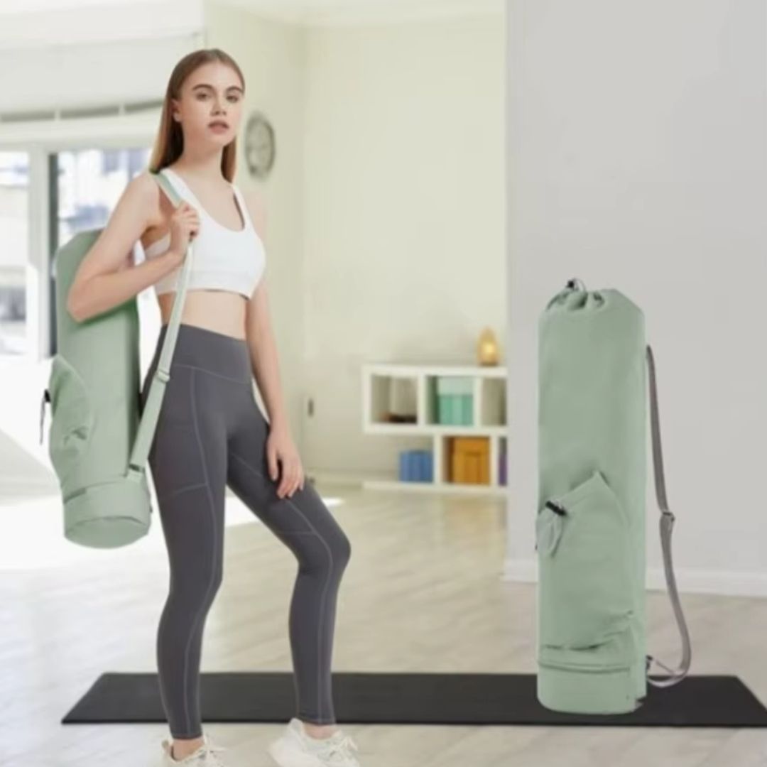 Sac Yoga Vert de Grande Capacité