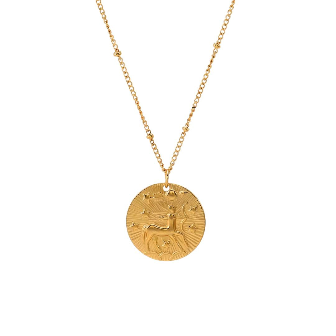 Collier Signe Astrologique avec Pendentif Rond