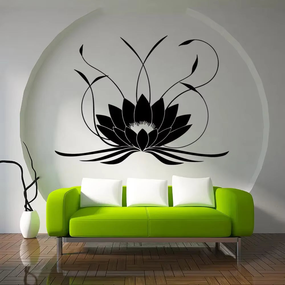 Sticker Mural Fleur de Lotus– Moderne et Apaisant