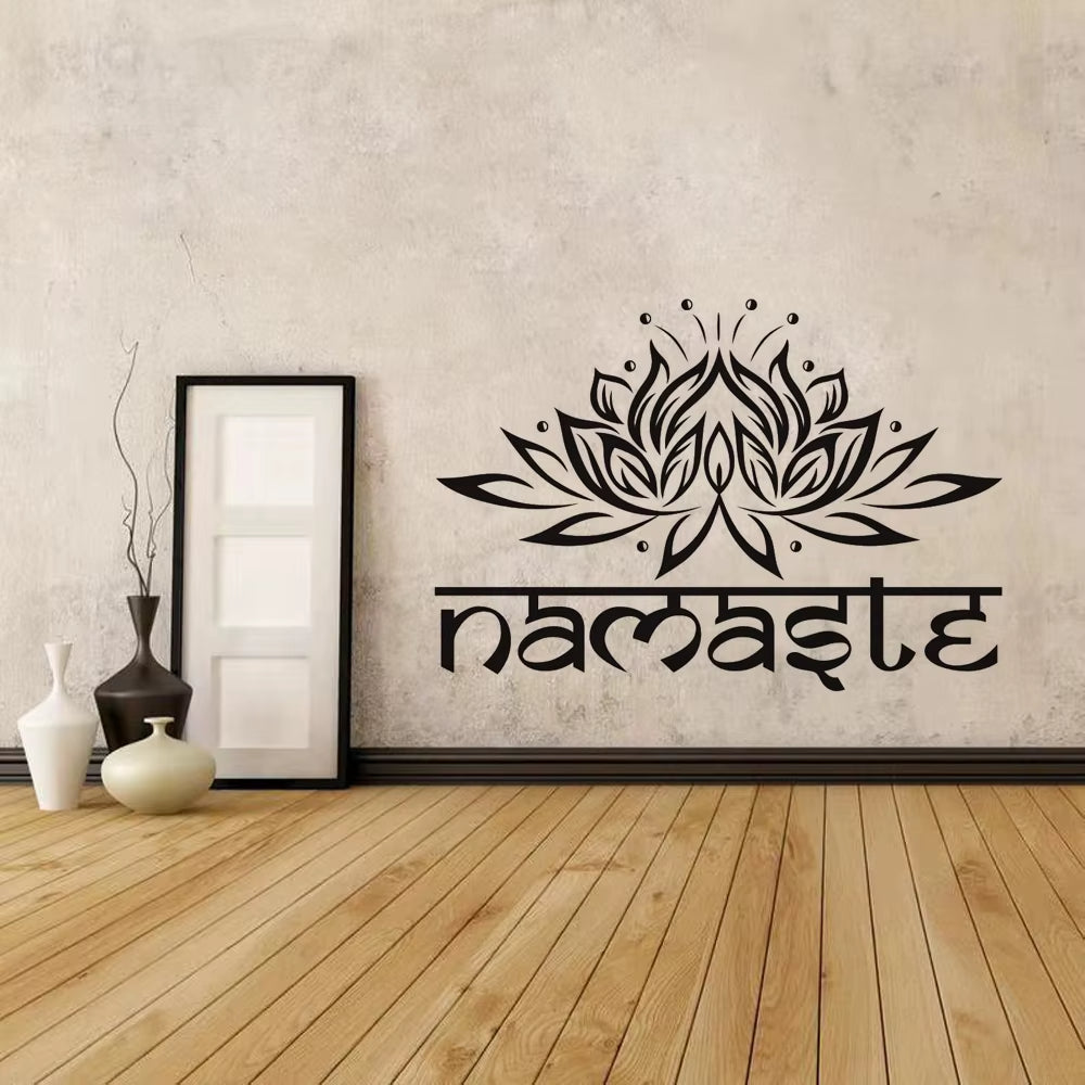 Stickers Muraux Namaste – Fleur de Lotus