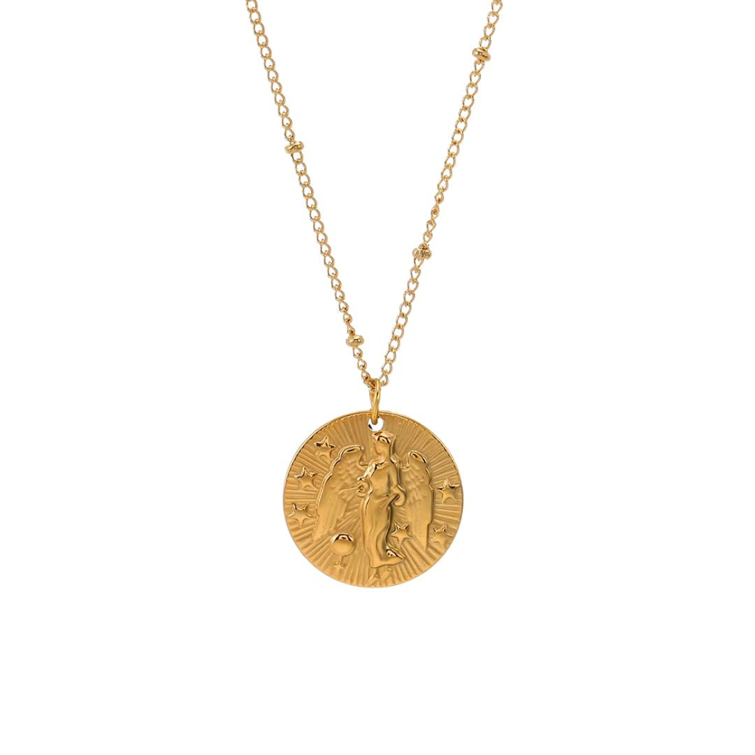 Collier Signe Astrologique avec Pendentif Rond
