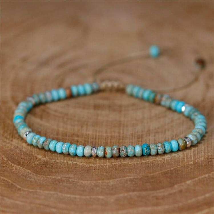 Bracelet fin en Amazonite - Bracelet