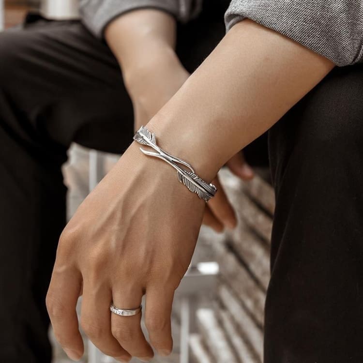 Bracelet plume d’ange ’ le guide spirituelle ’