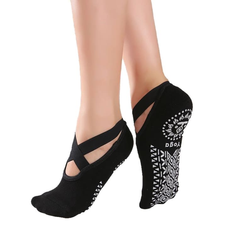 Chaussettes Yoga Grip Taille M - Blanc, Antidérapantes, 1 Paire