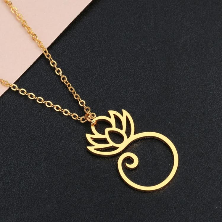 Collier ’Eclat du Lotus’ - Doré - Collier