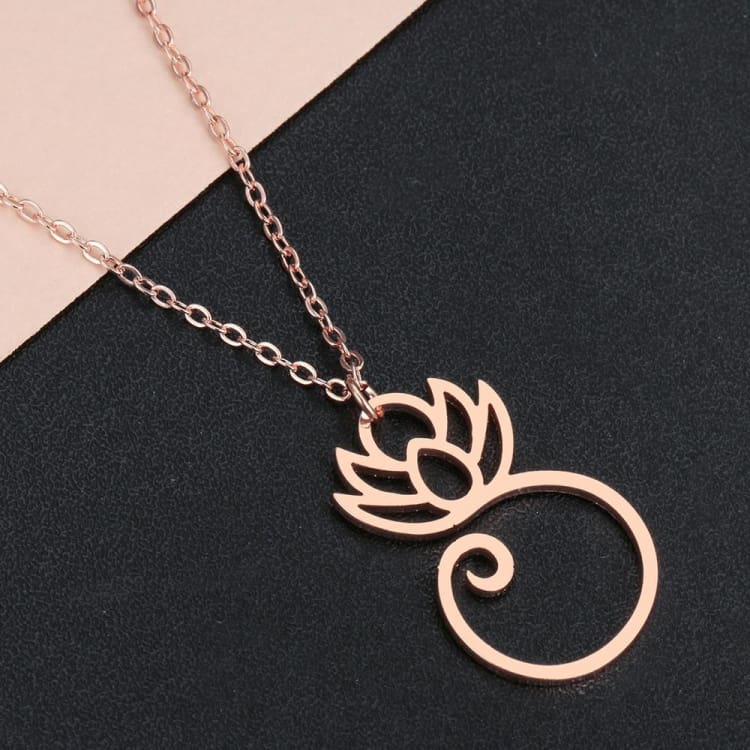 Collier ’Eclat du Lotus’ - Rosé - Collier