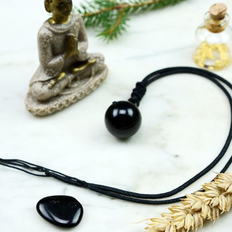 Collier en Obsidienne Œil Céleste - Collier