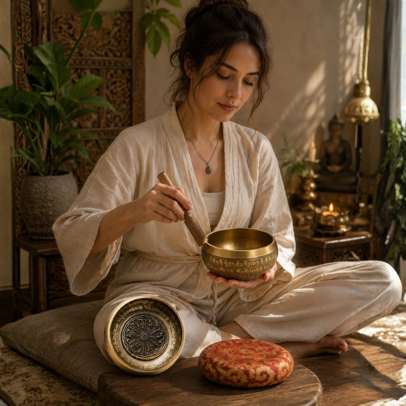 Bol chantant tibétain : bienfaits, utilisation et comment bien le choisir | Le Temple Yogi Image