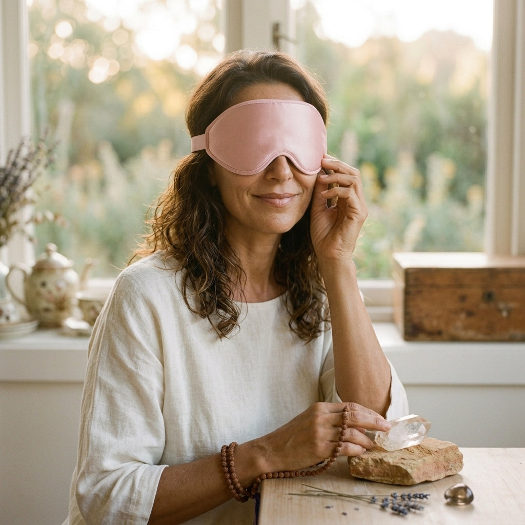 Masque de Nuit Mousse à Mémoire de Forme, Repos et Douceur
