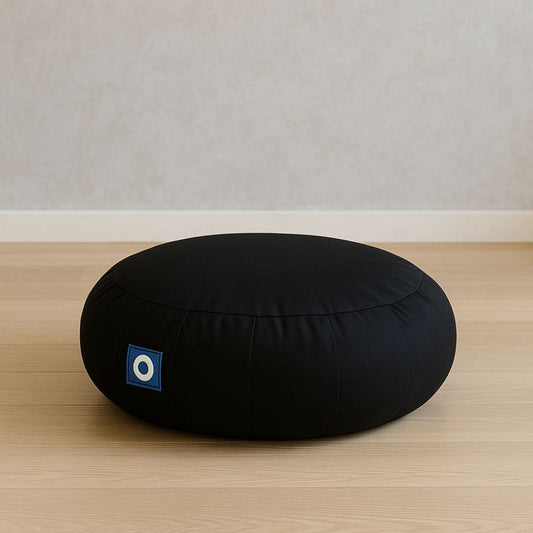Zafu de méditation en coton naturel – confort et stabilité