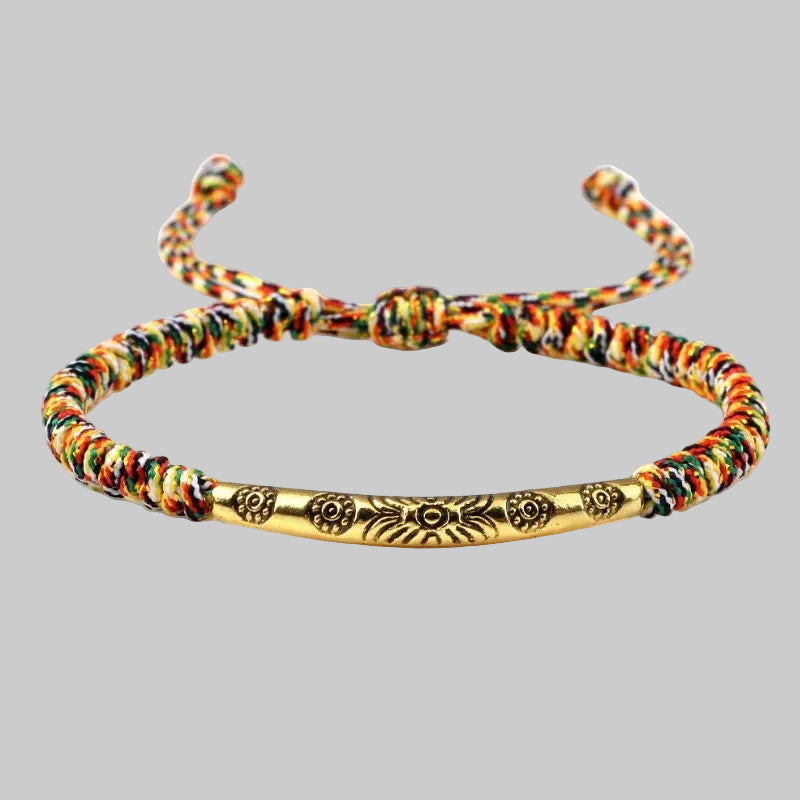 Bracelet Tibétain Ajustable – Protection & Chance Énergétique
