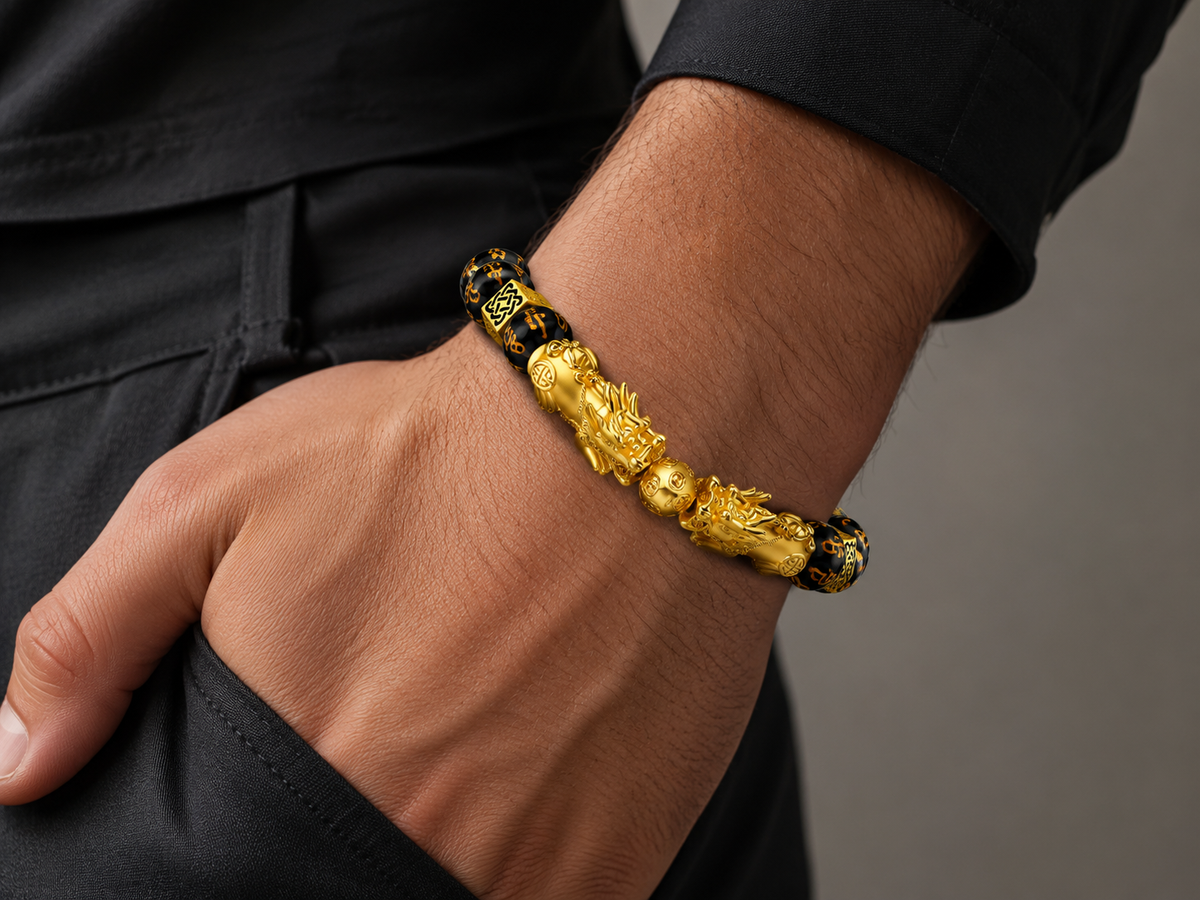 Bracelet Pixiu Obsidienne Double