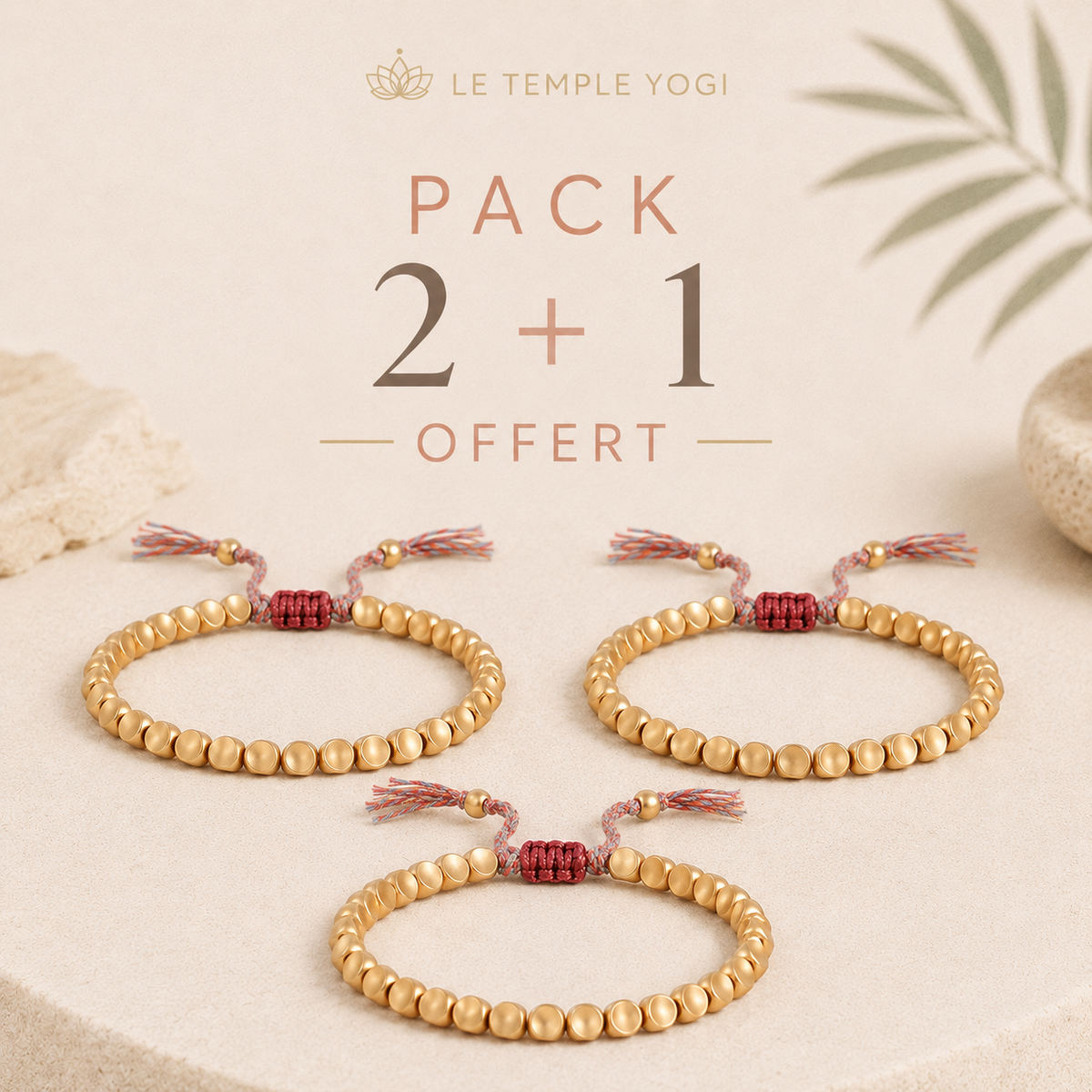 Bracelet tibétain en perles de cuivre