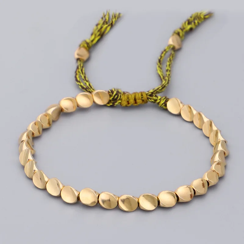 Bracelet Tibétain Perles de Cuivre, Chance et Protection