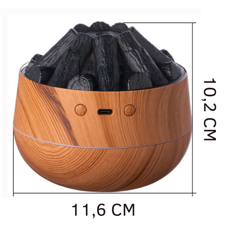 Diffuseur Humidificateur Charbon de Bois